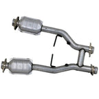 BBK Ford Mustang GT Cobra 2-1/2 Short Catted Mid H-Pipe 96-04