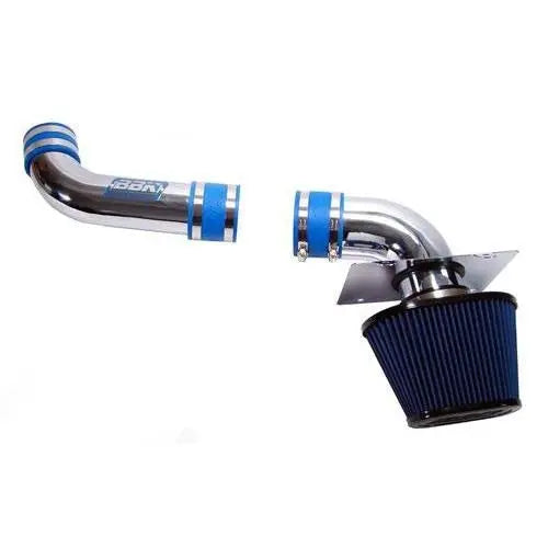 BBK Ford Mustang 5.0 Cold Air Intake Kit Fender well Style Powder Coated Chrome 86-93