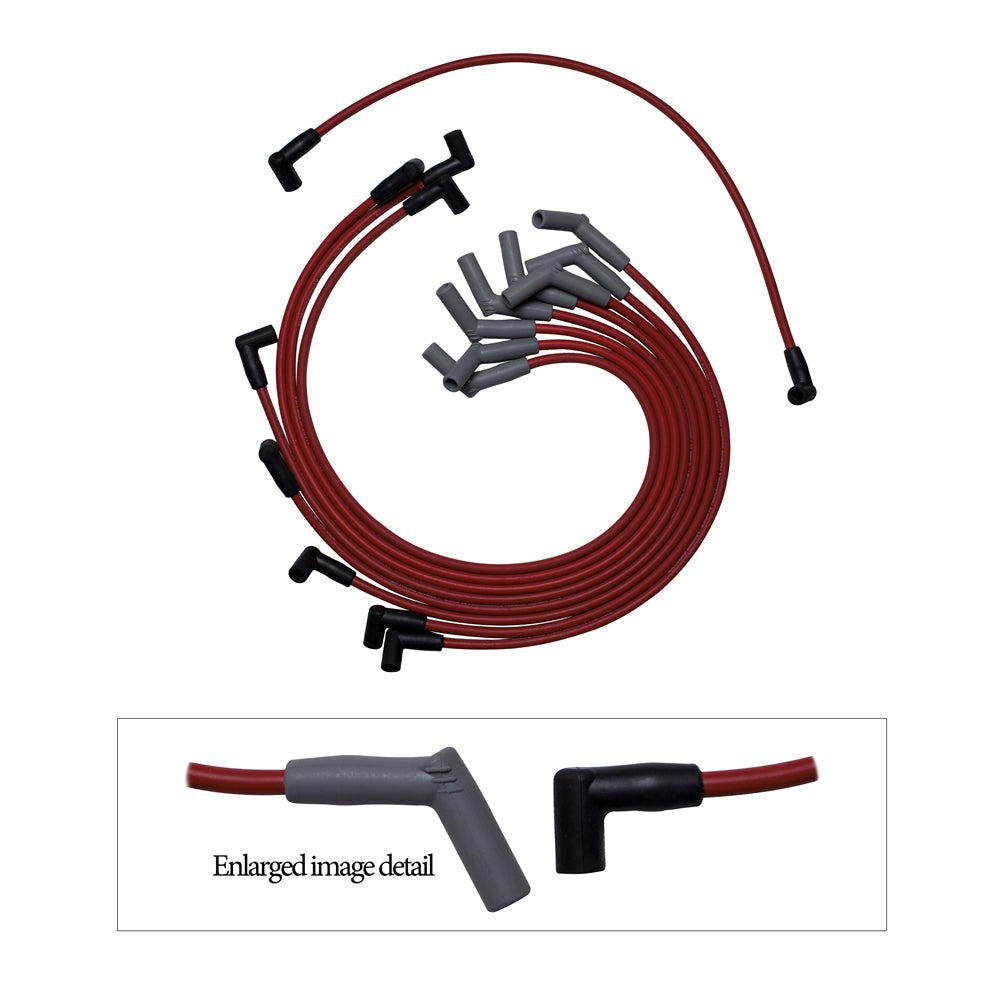 Hinson Motorsports Ford 5.0L, 302, 351 1979-95 Spark Plug Wire Set, Red 500ohm/ft