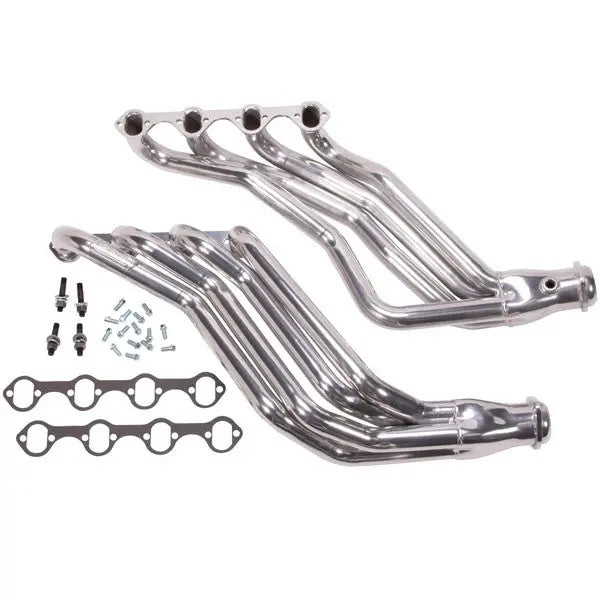 BBK Ford Mustang 351 Swap 1-3/4 Long Tube Exhaust Headers Polished Silver Ceramic 86-93