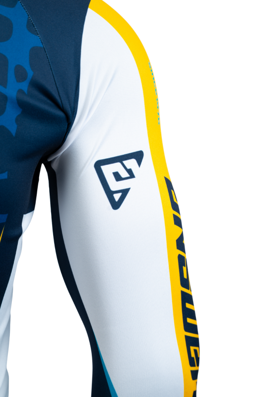 Answer  Syncron Raceday Jersey Yellow/Navy/Cyan/White Youth - Medium
