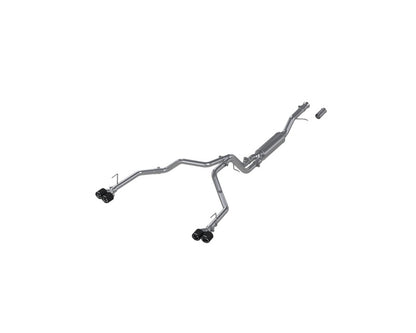 MBRP 2021+ Chevy Tahoe / GMC Yukon T304 SS 3in Cat-Back Dual Split Exhaust w/ Quad Carbon Fiber Tips