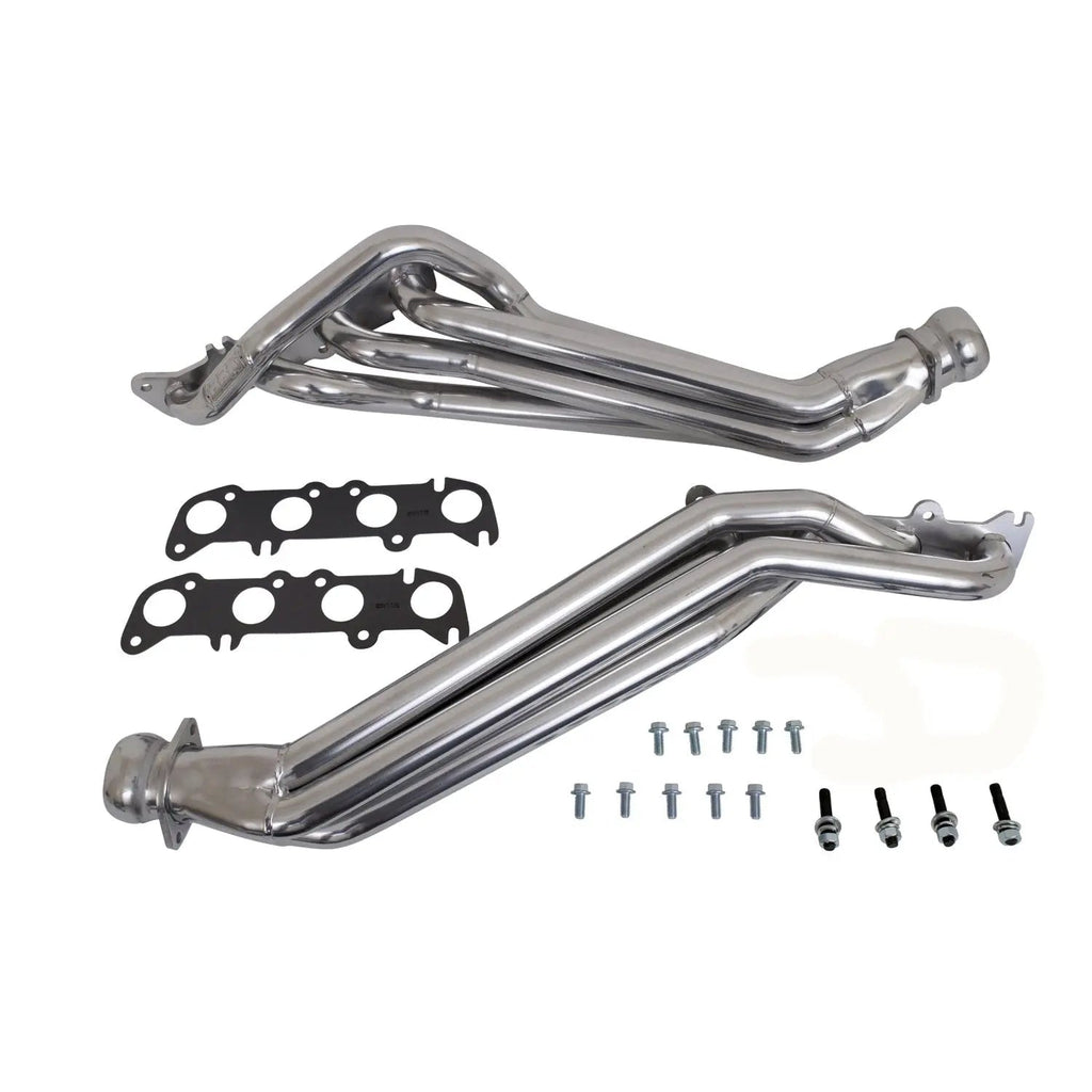 BBK Ford F150 Truck 5.0 Coyote 1-3/4 Long Tube Exhaust Headers Polished Silver Ceramic 11-14