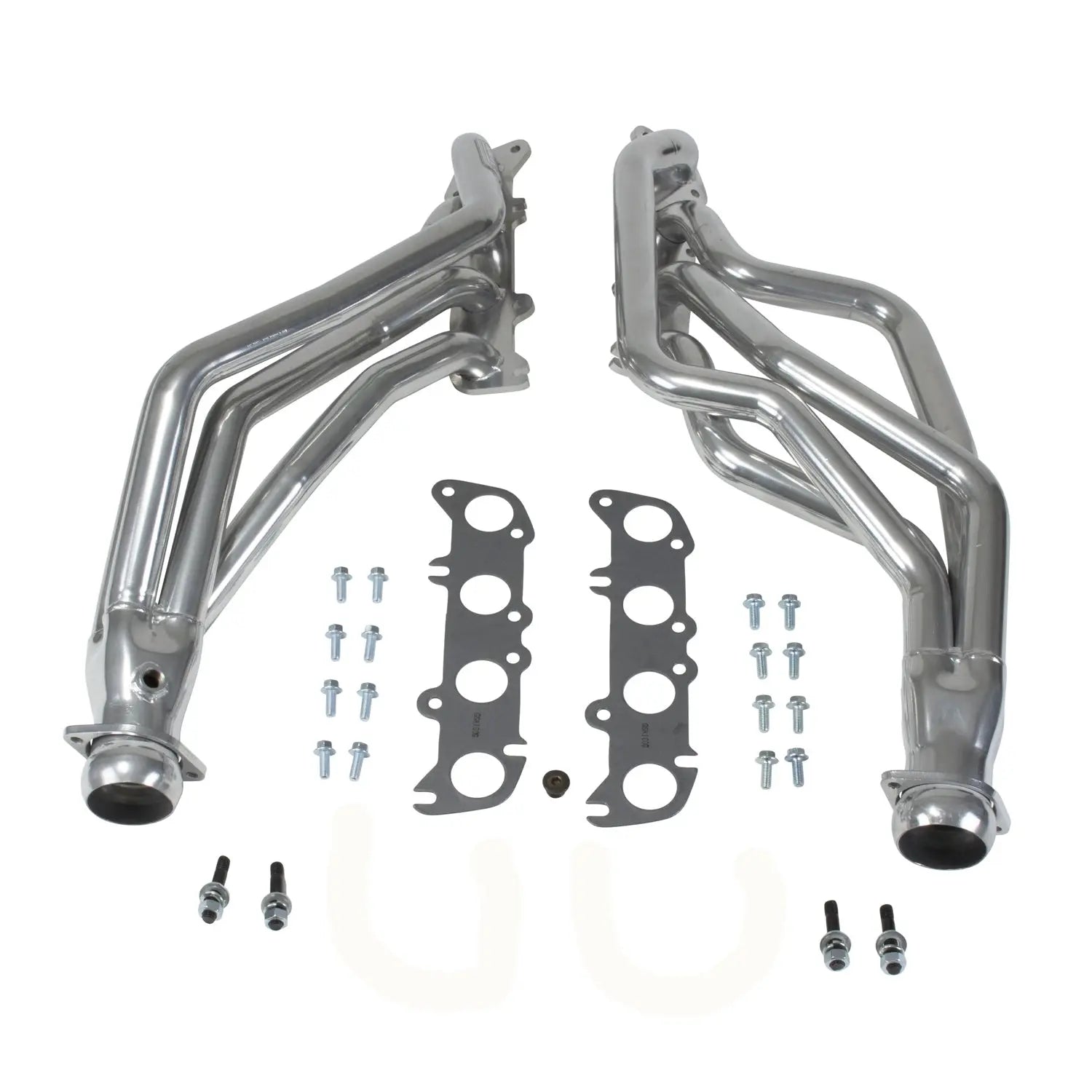 BBK Ford Mustang Coyote Swap 1-3/4 Long Tube Exhaust Headers Polished Silver Ceramic 86-04