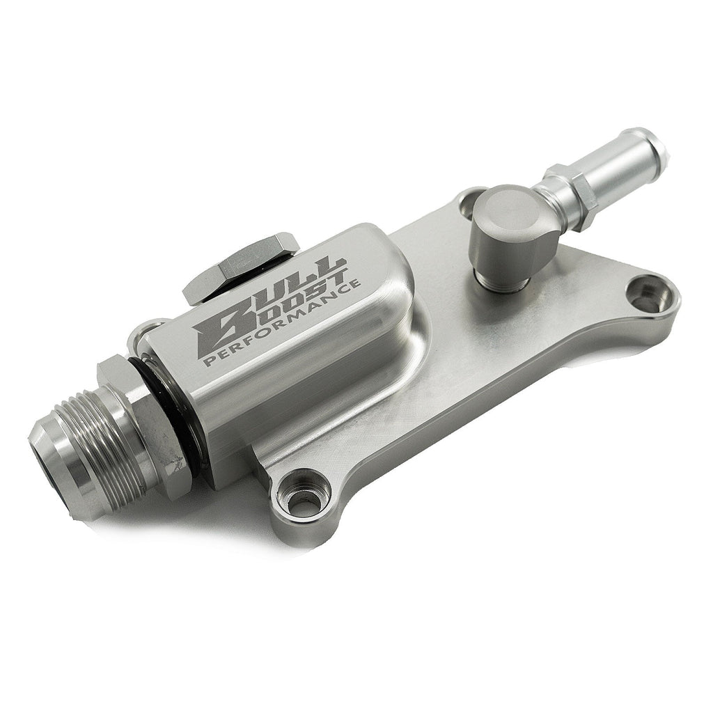 16AN K Series Upper Coolant Housing W Straight Elbow Hose Fitting For K20Z3 K24 - Bull Boost Performance