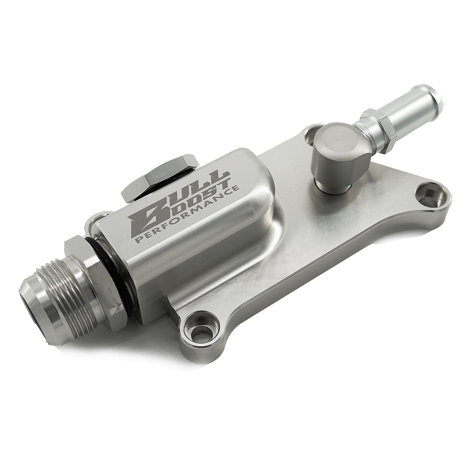 16AN K Series Upper Coolant Housing W Straight Elbow Hose Fitting For K20Z3 K24 - Bull Boost Performance