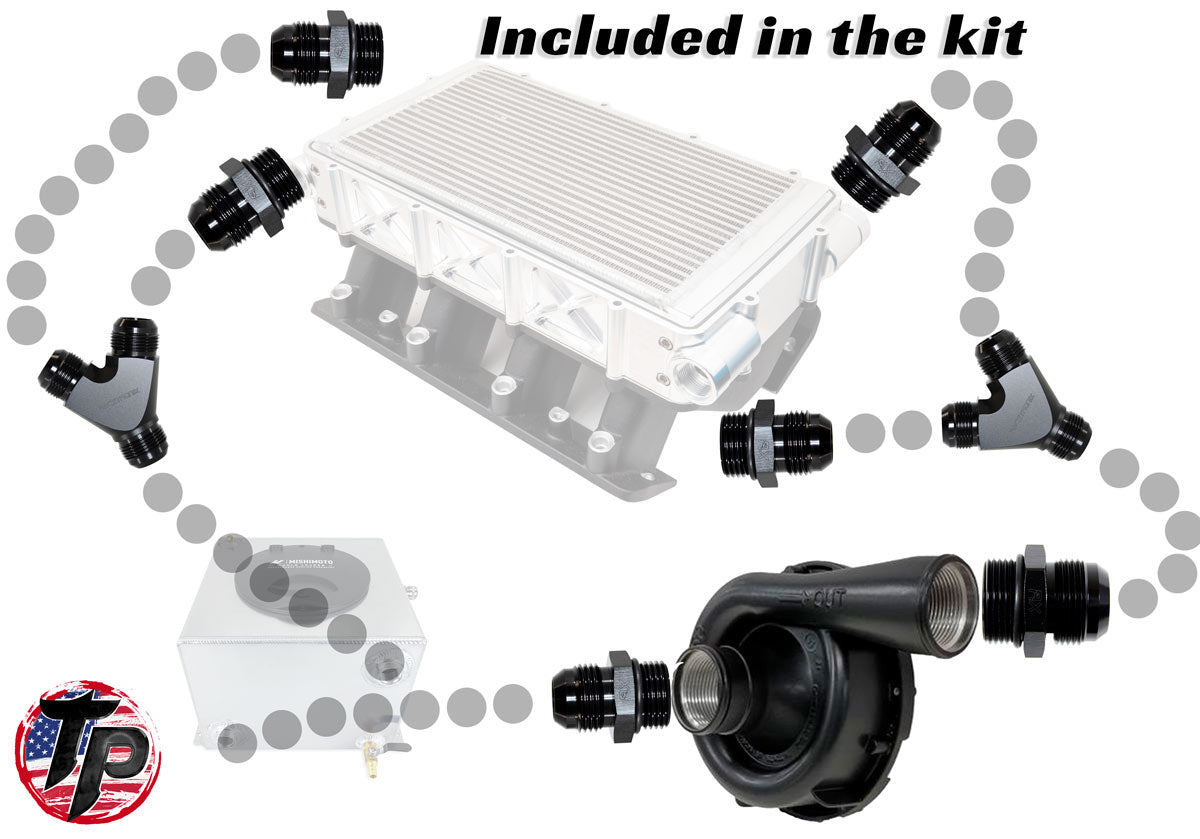 1,800hp+ Intercooler Dual Feed/Dual Exit Completion Kit By Tick Performance