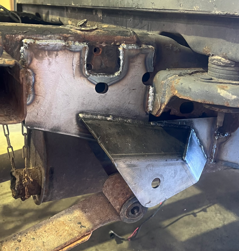 Rust Buster 2004-2008 Ford F-150 Center Rear Frame Section with ward Leaf Spring Mount - Right