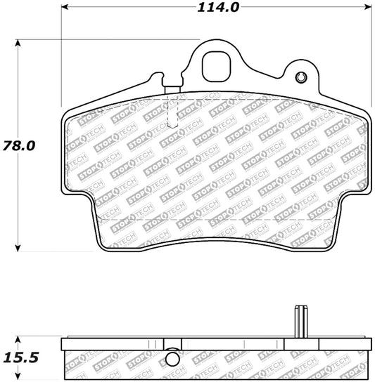 StopTech Street Select Brake Pads w/ Hardware - Front