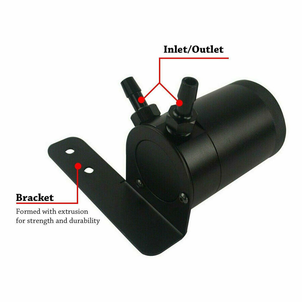 Universal Performance Oil Catch Can  2 Port -10AN + Mounting Bracket Kit - Bull Boost Performance