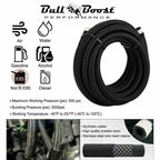 Pro Series Baffled 0.75L 10AN Oil Catch Can Hose Kit and Fittings Universal AN10 - Bull Boost Performance