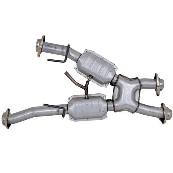 BBK Ford Mustang V6 / V8 High Flow Catted X-Pipe 79-93 Automatic
