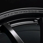 Gram Lights 57NR LIMITED II 18x9.5 +45 5-120 Semigloss Black Wheel w/ Black Cap/Stickers/Air Valve