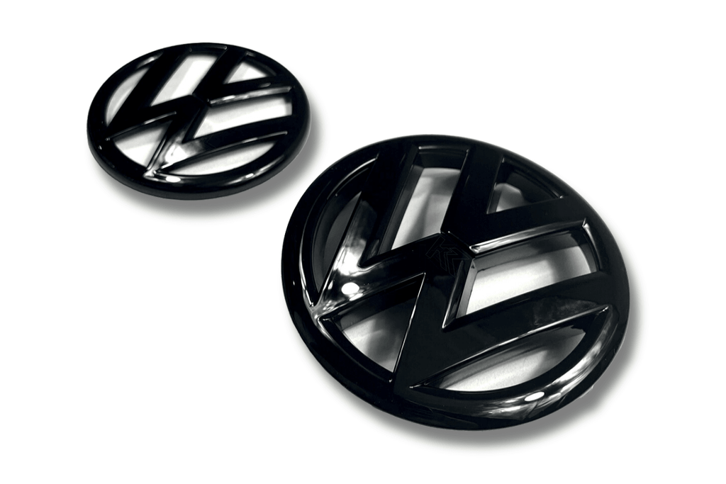 VW Golf 6 - Base, GTI, R - Gloss Black Emblem Set (2008-2012)