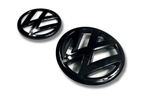 VW Golf 6 - Base, GTI, R - Gloss Black Emblem Set (2008-2012)