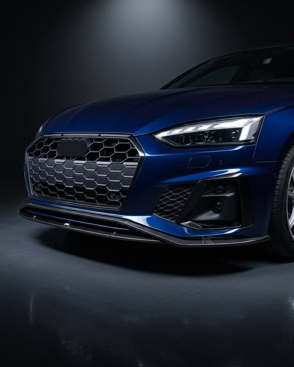 Audi A5 S-Line / S5 B9 Sportback 4-Door Carbon Fiber Front Bumper Lip 2018 - 2021