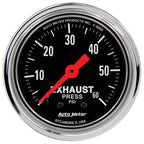 AutoMeter Gauge Exhaust Pressure 2-1/16in. 60 PSI Mechanical Traditional Chrome