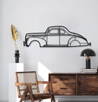 1940 De Luxe Coup Metal Car Wall Art - MT0008