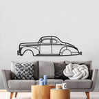 1940 De Luxe Coup Metal Car Wall Art - MT0008