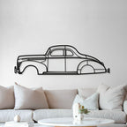 1940 De Luxe Coup Metal Car Wall Art - MT0008