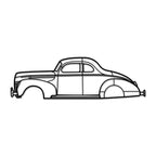1940 De Luxe Coup Metal Car Wall Art - MT0008
