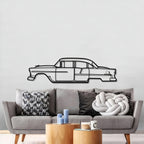 1955 Bel Air Metal Car Wall Art - MT0037