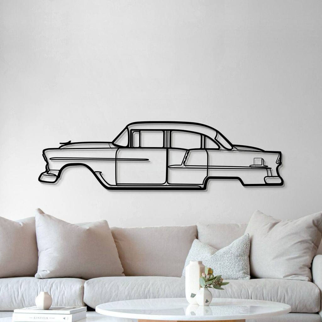 1955 Bel Air Metal Car Wall Art - MT0037