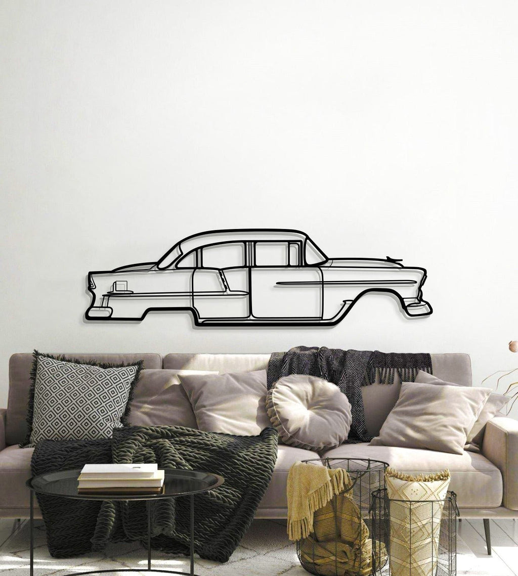 1955 Bel Air Metal Car Wall Art - MT0037