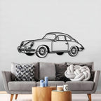 1964 356 SC Perspective Metal Car Wall Art - MT1286