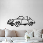 1964 356 SC Perspective Metal Car Wall Art - MT1286