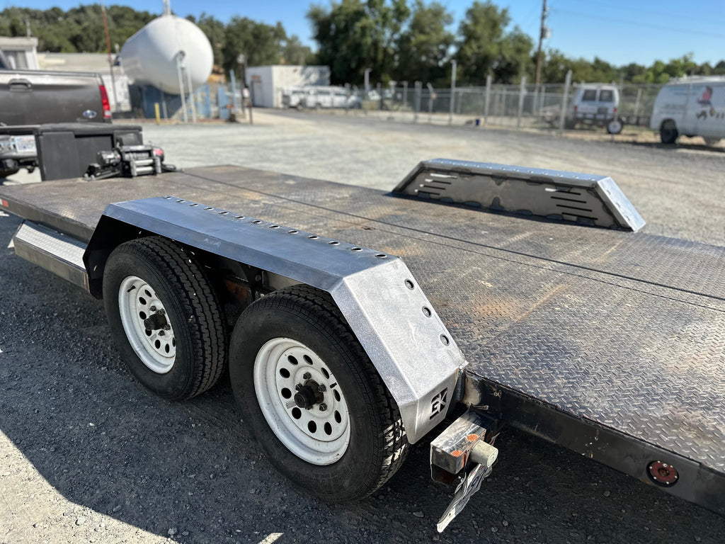 Heavy Duty Weld on DIY Drive Over Trailer Fender Kit Bare Steel - Pair By Gatekeeper Off-Road