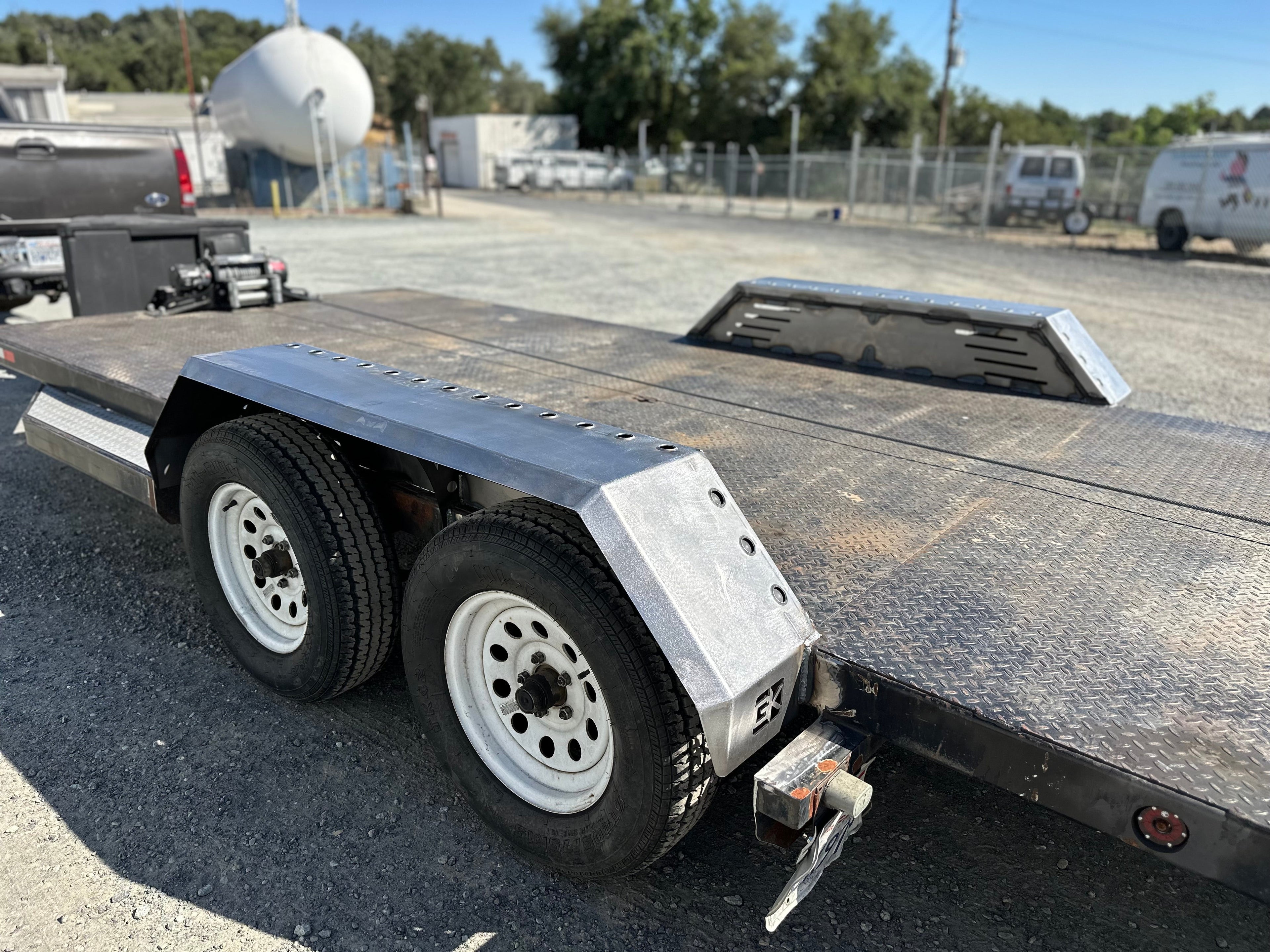 Heavy Duty Weld on DIY Drive Over Trailer Fender Kit Bare Steel - Pair By Gatekeeper Off-Road