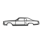 1972 Monte Carlo Metal Car Wall Art - MT0147