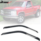 1988-1998 Chevy GMC C1500 K1500 Slim Style Smoke Window Visors Acrylic