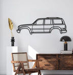 1990 Land Cruiser 5th Gen (J80) Metal Car Wall Art - MT0228