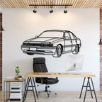 1991 VN Commodore Perspective Metal Car Wall Art - MT1162