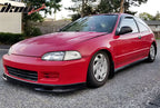 1992-1995 Civic PU Spoon Style Unpainted Black Front Bumper Lip PU