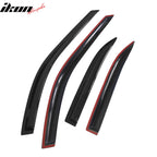 1994-1997 Honda Accord Window Visors Slim Style Smoke Tinted Acrylic