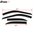 1994-1997 Honda Accord Window Visors Slim Style Smoke Tinted Acrylic