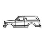 1994 Bronco Metal Car Wall Art - MT0251
