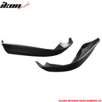 Black PP Mugen Front & Rear Bumper Lip Fits 98-01 Acuraintegra