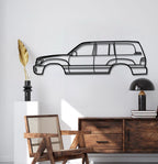 1998 Land Cruiser 6th Gen (J100) Metal Car Wall Art - MT0268