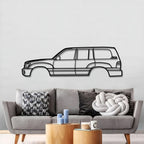 1998 Land Cruiser 6th Gen (J100) Metal Car Wall Art - MT0268