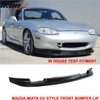 1999-2000 Mazda Miata MX-5 GV Unipainted Black Front Bumper Lip PU