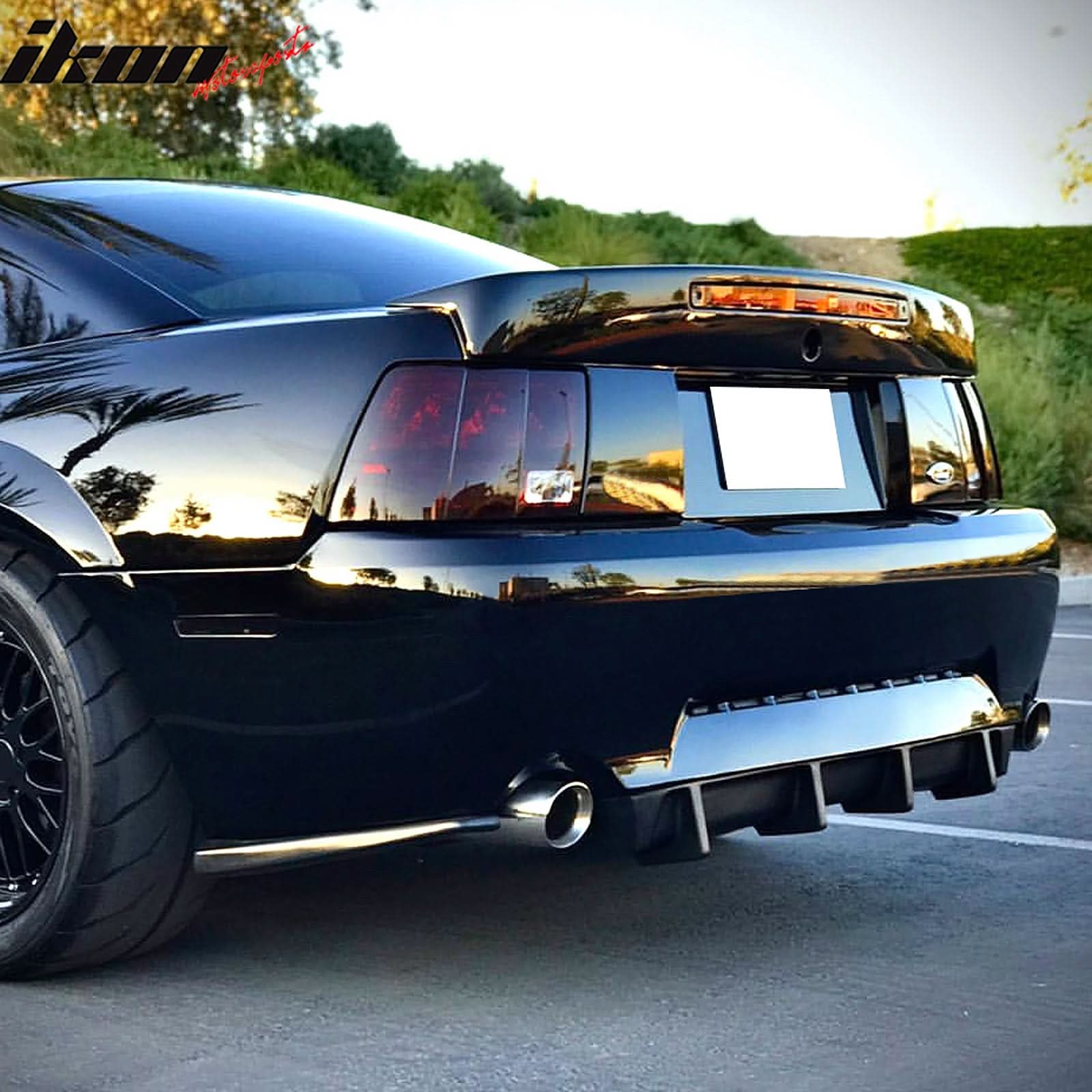 1999-2004 Ford Mustang MDA Style Rear Diffuser Valance Splitter PU