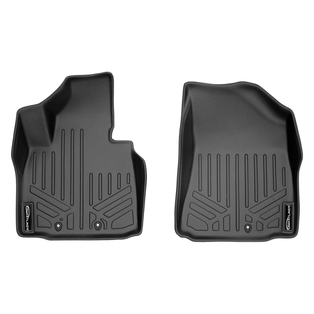 SMARTLINER Custom Fit Floor Liners For 2014-2015 Kia Sorento (with 3rd Row Seats) - Black / 2 Row Floor Mat Liner Set & Cargo Liner Behind the 2nd Row