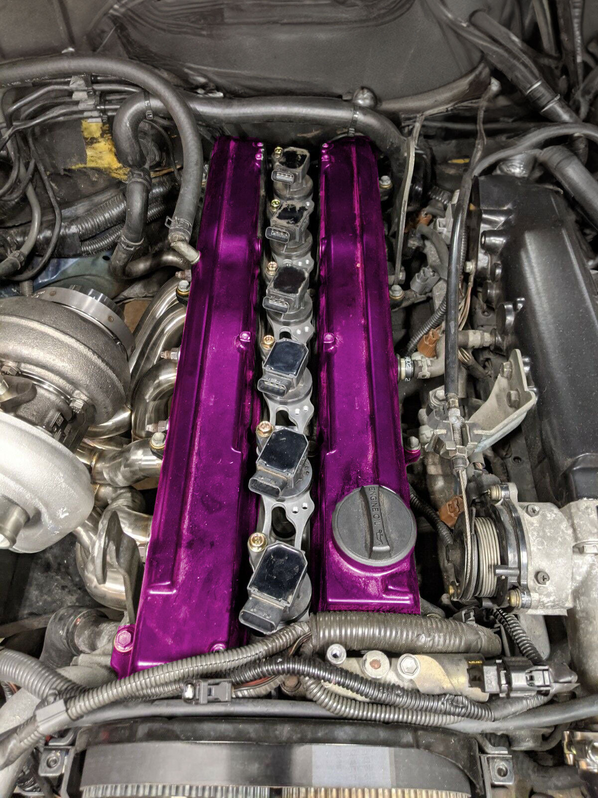 1JZ 2JZ Coil on Plug Conversion Bracket 1ZZ/1NZ Smart Coils VVTI Non VVTI JZ - Bull Boost Performance