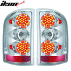 2007-2013 Silverado 1500 2500 3500 Lens LED Tail Lights Brake Lamps