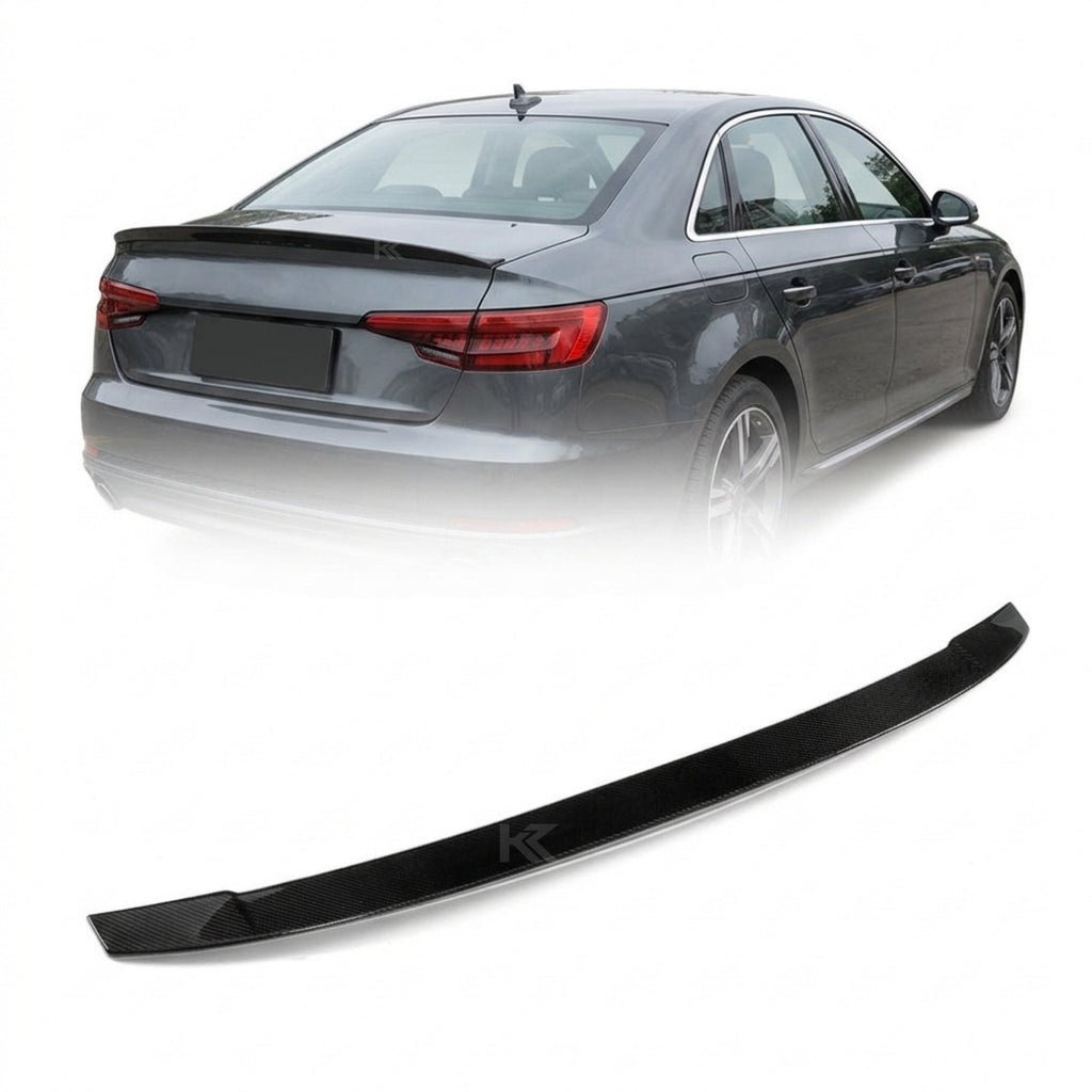 Audi A4 B9 S-Line / S4 Sedan Carbon Fiber Boot Lid Spoiler 2017 - 2019