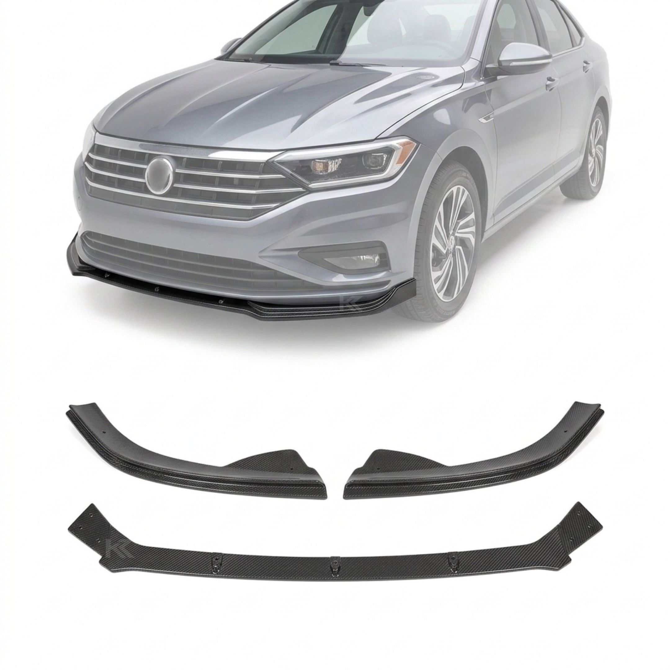 VW Jetta GLI Carbon Fiber Front Splitters – Sedan (2013–2015)